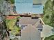 Overhead aerial view of houses with solar panels and nice landscaping at 1281 S Allison St, Lakewood, CO 80232