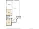 Layout of basement with exercise room, recreation room, 2 bedrooms, one bath, and utility room at 14075 Turnberry Ct, Broomfield, CO 80023