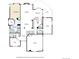 Detailed layout of the first floor including the kitchen, dining area, living room, and garage at 14075 Turnberry Ct, Broomfield, CO 80023