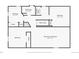 Floor plan of the basement with bedrooms, laundry, and a finished basement area at 7704 Newland St, Arvada, CO 80003