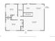First floor plan showing kitchen, living room, bedrooms and bathroom at 7704 Newland St, Arvada, CO 80003