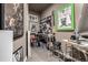 Finished basement featuring a small recording studio with vintage rock and roll decor at 17706 Cherokee St, Broomfield, CO 80023