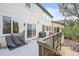 Large, multi-level deck perfect for outdoor entertaining overlooking a serene backyard at 22485 Laurel Oak Dr, Parker, CO 80138