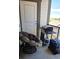 Balcony with comfortable chair, gas grill and nice views at 4680 Copeland Loop # 203, Highlands Ranch, CO 80126