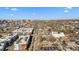 Residential aerial view featuring a long street and colorful buildings in a dense urban environment at 2318 Arapahoe St, Denver, CO 80205