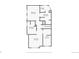 Second floor layout featuring two bedrooms, two bathrooms, and closets with detailed dimensions for each room at 2318 Arapahoe St, Denver, CO 80205