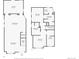 Comprehensive floor plan of the first and second floor layouts, displaying room dimensions and layout at 2318 Arapahoe St, Denver, CO 80205