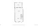 Detailed floor plan showcasing the layout of the kitchen, dining room, bathroom and living room at 2318 Arapahoe St, Denver, CO 80205