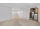 Expansive basement with neutral flooring, showing the water heater and utility connections at 977 S Salida St, Aurora, CO 80017