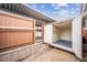 External roll away storage doors that lead to an enclosed patio at 961 S Miller Way, Lakewood, CO 80226