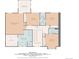 Second floorplan with four bedrooms, three bathrooms, and a sitting room at 9 Amaranth Dr, Littleton, CO 80127