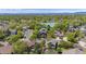 Picturesque neighborhood showcasing tree-lined streets, community lake, and well-maintained homes at 4875 E 117Th Dr, Thornton, CO 80233