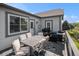 Outdoor dining area with grill setup for entertaining and enjoying outdoor meals at 21064 Woodside Ln, Parker, CO 80138