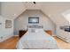 Bright bedroom features a ceiling fan, hardwood floors and ample natural light at 1165 N Pennsylvania St # 3B, Denver, CO 80203
