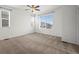 Spacious bedroom with neutral carpet and multiple bright windows at 5319 Warrior St, Frederick, CO 80504