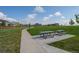 Community picnic tables offer a relaxing space to enjoy outdoor meals at 5319 Warrior St, Frederick, CO 80504