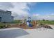 Community playground with slides, climbing structures, and a safe play area at 5319 Warrior St, Frederick, CO 80504