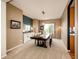 Elegant dining room with stylish furnishings, perfect for hosting gatherings and creating memorable meals at 22962 Briar Leaf Ave, Parker, CO 80138