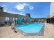 Rooftop pool with lounge chairs and expansive city views, ideal for relaxation and recreation at 1625 Larimer St # 605, Denver, CO 80202