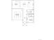Layout of the home's first floor, including garage, kitchen, and bedroom at 3973 N Rome St, Aurora, CO 80019