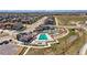 Overhead shot of the community clubhouse pool area, showcasing its amenities at 4755 Memphis St # 2, Denver, CO 80239