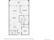 Detailed floor plan showing layout of the residence with dimensioned rooms and balcony at 2240 N Clay St # 406, Denver, CO 80211