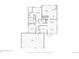 Detailed floor plan of the main level with dimensions for living spaces, bedrooms, garage and laundry at 6079 W Prentice Ave, Littleton, CO 80123