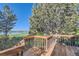 Large wooden deck with railing, perfect for enjoying lake and mountain views at 916 W Alder St, Louisville, CO 80027