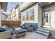Outdoor space with comfortable seating on a large patio, perfect for relaxation at 5735 Boston St, Denver, CO 80238