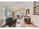 Spacious living room with plenty of natural light, comfortable seating, and decorative fireplace adds warmth and character at 6238 S Cherry Cir, Centennial, CO 80121