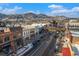 Aerial view of Golden, CO, showing welcome arch at 810 Meadow Run, Golden, CO 80403