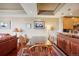 Dining room with a wooden table and chairs near kitchen at 1900 E Girard Pl # 608, Englewood, CO 80113