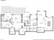 Layout of the basement features multiple bedrooms, Gathering rooms, utility room, and bathrooms at 4749 Starfire Cir, Castle Rock, CO 80104