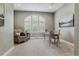 Serene home office with a large arched window and comfortable seating at 4749 Starfire Cir, Castle Rock, CO 80104