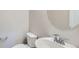 Clean powder room with toilet and pedestal sink, great for guests at 17467 E 89Th Way, Commerce City, CO 80022