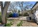 Backyard shed and partially covered patio at 1720 Pecos Way, Denver, CO 80221
