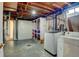 Basement with washer and dryer hookups and storage at 1720 Pecos Way, Denver, CO 80221