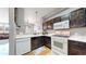 Well-appointed kitchen with dark cabinetry, modern appliances, and functional design at 9758 Laredo St # 22D, Commerce City, CO 80022