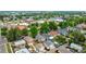Panoramic aerial view of a residential neighborhood with tree-lined streets at 2676 S Lincoln St, Denver, CO 80210