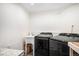 Well-equipped laundry room featuring a utility sink, modern washer, and dryer at 3285 Balsam St, Wheat Ridge, CO 80033