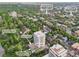 Lovely aerial view of the community showing Cheesman Park, Sun Terrace, the enclosed pool, and local stores at 1200 N Humboldt St # 604, Denver, CO 80218