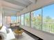 Bright sunroom with ample seating, dining area, and views of the outdoors at 1200 N Humboldt St # 604, Denver, CO 80218