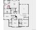 Upstairs floorplan showing the layout of the primary suite, bedrooms, bathrooms, closets and laundry at 5591 Farrier Pt, Castle Rock, CO 80104