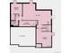 Basement floorplan illustrating the location of the rec room, basement bedroom, and unfinished storage at 5591 Farrier Pt, Castle Rock, CO 80104