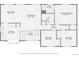 Detailed floor plan of the house, highlighting the layout of rooms and dimensions at 6477 W Clifton Pl, Littleton, CO 80128