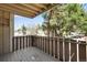 Charming covered patio offers serene views of trees and surrounding neighborhood at 8050 Niwot Rd # 40, Niwot, CO 80503