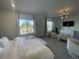 Bright bedroom with large windows and modern decor, providing a comfortable and inviting space at 9642 E Idaho Pl, Aurora, CO 80247