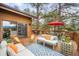 Inviting deck features stylish seating, open sky views and outdoor furniture at 1943 Columbine Ct, Golden, CO 80401