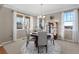 Elegant dining room with abundant natural light, perfect for Gathering gatherings at 2776 Badlands Ct, Castle Rock, CO 80109