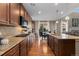 Well-equipped kitchen boasts a gas range, granite countertops, and ample cabinet space at 2776 Badlands Ct, Castle Rock, CO 80109
